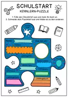 Vorschau - Arbeitsblätter - Kooperatives Kennenlern-Puzzle für den Schulstart - Steckbriefe - Seite 3