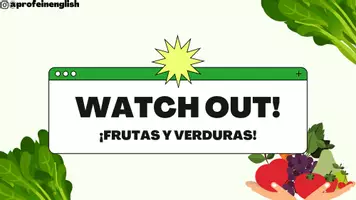 Aperçu - Jeux - Jeu de "Attention" aux fruits et légumes en espagnol. - Page de couverture