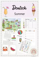 Vorschau - Arbeitsblätter - Deutschmaterialien: Sommer (Kl. 2) - Seite 1
