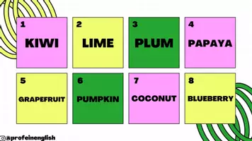 Aperçu - Apprentissages en autonomie - Fruits et légumes Jeu "Attention" en anglais! - Page 3