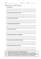 Vorschau - Arbeitsblätter - AB mit Fragen zum Thema "Thule" + Lösungsblatt - Deckblatt