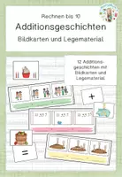 Vorschau - Bildkarten - Rechengeschichten (Addition und Subtraktion) ZR 10 - Seite 1