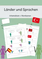 Vorschau - Arbeitsblätter - DAZ/DAF Woher kommst du? Länder und Sprachen - Deckblatt