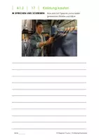 Vorschau - Unterrichtsreihen - DaZ-Kurs A1.2-17 Kleidung kaufen/ Adjektivdeklination/ Perfekt - Seite 1