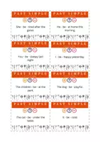 Vorschau - Aufgabenkarten - Tenses Task Cards - Materialpaket 260 cards (wachsendes Paket) - Seite 1