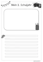 Vorschau - Arbeitsblätter - Mein 3. Schuljahr für Erinnerungsordner/Portfolio - Seite 3