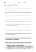 Vorschau - Arbeitsblätter - AB mit Fragen zum Thema "Tibet" + Lösungsblatt + Infografik - Deckblatt