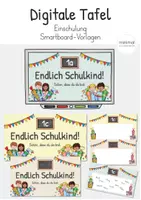 Vorschau - Präsentationen/Tafelbilder - Digitale Tafel: Einschulung (Schulstart) Begrüßung - Deckblatt