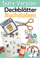 Vorschau - Arbeitsblätter - Buchstaben / Buchstabeneinführung - leere Deckblätter zum selber gestalten - Deckblatt