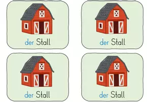 Vorschau - Merkblätter - Wortschatzheft Bauernhof - Seite 1