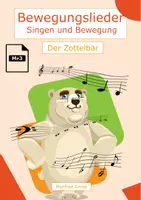 Vorschau - Arbeitsblätter - Der Zottelbär - ein Bewegungsspiel - Deckblatt