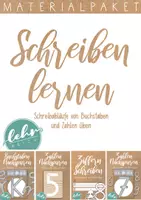 Vorschau - Arbeitsblätter - Schreiben Lernen - Schreibrichtung von Zahlen und Buchstaben lernen - Deckblatt