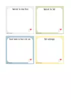 Vorschau - Fördermaterial/Inklusion - Nachricht Notizen 4er-Set pastell - Seite 1