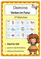 Vorschau - Spiele - MATERIALPAKET Domino Verben konjugieren - Seite 1