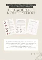 Vorschau - Arbeitsblätter - Übersicht: Raumschaffende Mittel und Ordnungsprinzipien - Deckblatt