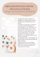 Vorschau - Mal- und Bastelvorlagen - Abschiedsgeschenk für Schüler - Muggelsteine - Druckvorlage - Deckblatt