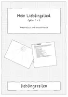 Vorschau - Arbeitsblätter - Mein Lieblingssong - Unterrichtsidee - Deckblatt
