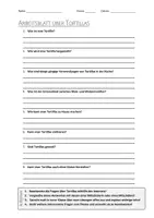 Vorschau - Arbeitsblätter - AB mit Fragen zum Thema "Tortilla" + Lösungsblatt + Mindmap - Deckblatt