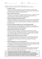 Vorschau - Arbeitsblätter - AB mit Fragen zum Thema "Toskana" + Lösungsblatt + Infografik - Seite 2