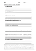 Vorschau - Arbeitsblätter - AB mit Fragen zum Thema "Traum" + Lösungsblatt + Mindmap + Infografik - Deckblatt