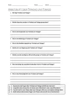 Vorschau - Arbeitsblätter - AB mit Fragen zum Thema "Trinidad und Tobago" + Lösungsblatt - Deckblatt