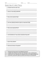 Vorschau - Arbeitsblätter - AB mit Fragen zum Thema "Troja" + Lösungsblatt + Infografik - Deckblatt