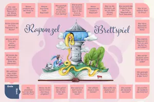 Vorschau - Spiele - Märchen Lesespiel - Rapunzel Brettspiel - Seite 1