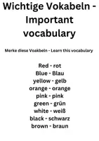 Vorschau - Stundenentwürfe - Die Farben auf Englisch - Niveau leicht/sehr leicht - Seite 1