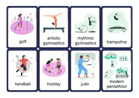 Aperçu - Apprentissages en autonomie - The Olympic Games - Flashcards - 56 sports and disciplines - Page 3