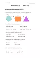 Vorschau - Klassenarbeiten - Klassenarbeit: Terme (editierbar) - Deckblatt
