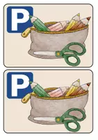 Vorschau - Poster - Mäppchen-Parkplatz -Vorlage für das Schülerpult - Seite 2