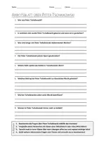 Vorschau - Arbeitsblätter - AB mit Fragen zum Thema "Peter Tschaikowski" + Lösungsblatt + Infografik - Deckblatt