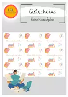 Vorschau - Bildkarten - Hausaufgabengutscheine - Deckblatt