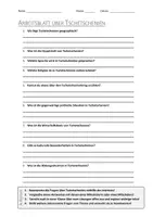 Vorschau - Arbeitsblätter - AB mit Fragen zum Thema "Tschetschenien" + Lösungsblatt - Deckblatt