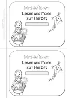 Vorschau - Arbeitsblätter - Mini-Heftchen: Lesen und Malen im Herbst (1.-2. Klasse) - Seite 3