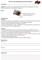 Vorschau - Experimente - Schokolade anzünden Katalysator Experiment mit Lösung - Deckblatt