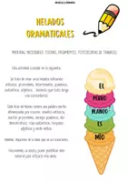 Vista previa - Manualidades / Dibujos para colorear - HELADOS GRAMATICALES, CONSTRUCCIÓN DE ORACIONES - página 1