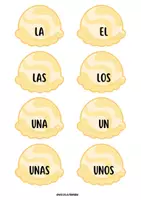 Vista previa - Manualidades / Dibujos para colorear - HELADOS GRAMATICALES, CONSTRUCCIÓN DE ORACIONES - página 3