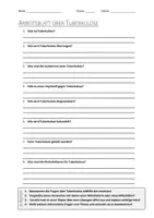 Vorschau - Arbeitsblätter - AB mit Fragen zum Thema "Tuberkulose" + Lösungsblatt + Mindmap + Infografik - Deckblatt