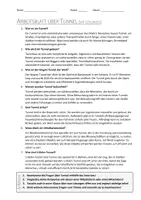 Vorschau - Arbeitsblätter - AB mit Fragen zum Thema "Tunnel" + Lösungsblatt - Seite 1