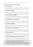 Vorschau - Arbeitsblätter - AB mit Fragen zum Thema "U-Bahn" + Lösungsblatt + Infografik - Deckblatt