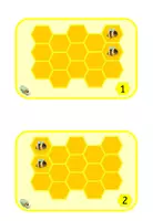 Vorschau - Bildkarten - Klettmappe mit 40 Aufgabenkarten Bienen Raum-Lage Level 2 - Seite 3