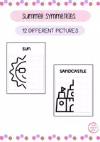 Vista previa - Manualidades / Dibujos para colorear - SUMMER SYMMETRIES BOOK - Portada
