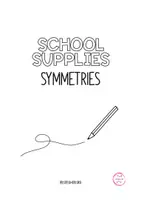 Vista previa - Manualidades / Dibujos para colorear - SCHOOL SUPPLIES SYMMETRIES BOOK - página 2