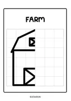 Vista previa - Manualidades / Dibujos para colorear - FARM ANIMAL SYMMETRIES BOOK - página 3