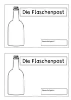 Vorschau - Arbeitsblätter - Lesebegleitheft zum Bilderbuch: Die Flaschenpost - Seite 1