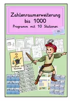 Vorschau - Arbeitsblätter - Zahlenraum erweitern bis 1000 - Deckblatt