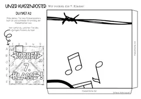 Vorschau - Mal- und Bastelvorlagen - 30-teiliges kollaboratives Klassenposter - Wir rocken die 7. Klasse - Seite 3