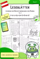 Vorschau - Arbeitsblätter - Leseblätter zu Karibu 1 in österreichischer Fibelschrift (Teil 3) | Lesetraining & Arbeitsblätter für Klasse 1 - Deckblatt