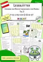 Vorschau - Arbeitsblätter - Bunte Leseblätter zu Karibu 1, in österr. Fibelschrift (p,g,j,eu,ch,ü,ö,b,st) – Teil 3 - Deckblatt